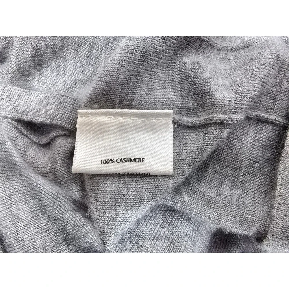 Eileen Fisher Cashmere Cardigan Petite S Gray Button Front Luxury Lagenlook‎